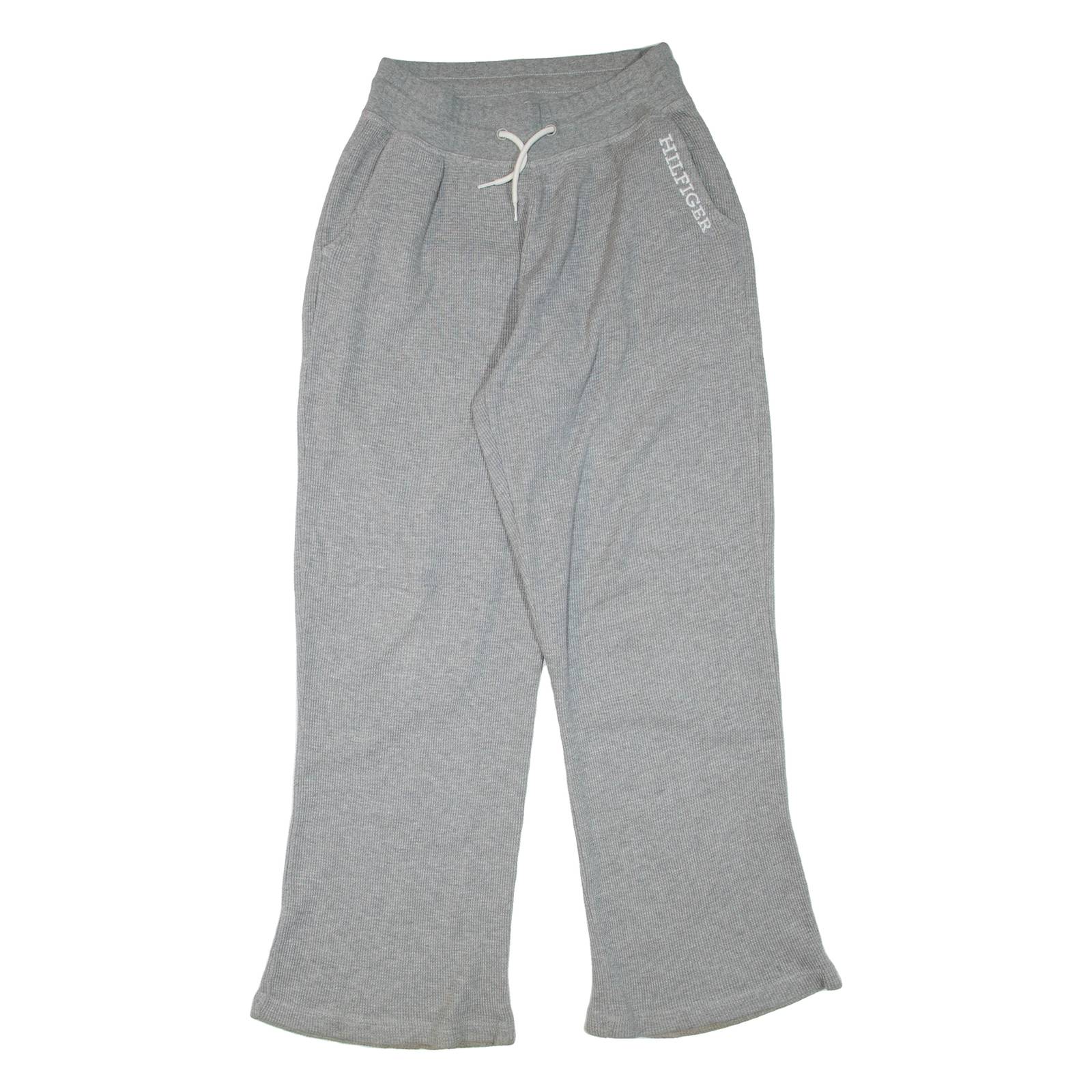 TOMMY HILFIGER Womens Joggers Grey Wide-Leg XS W24 L32