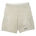 DICKIES Mens Shorts Beige Cargo Plain L W36 Durable Cotton Blend Casual