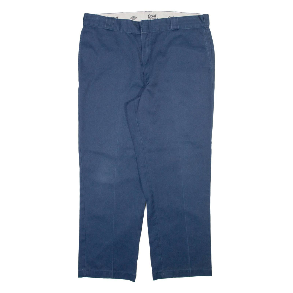 DICKIES 874 Workwear Mens Trousers Blue Regular Straight W40 L30