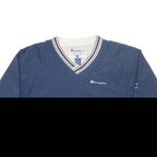 CHAMPION Training Mens Sweatshirt Blue V-Neck XL
