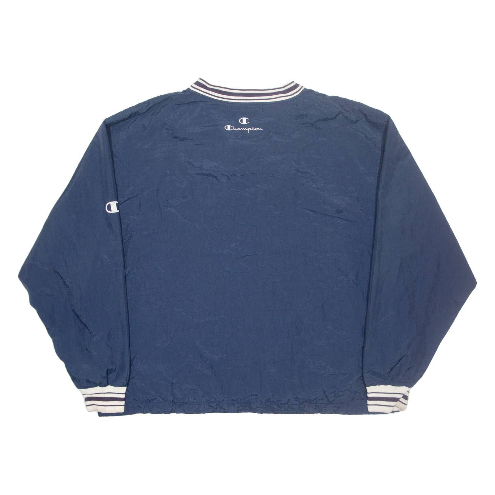 CHAMPION Training Mens Sweatshirt Blue V-Neck XL