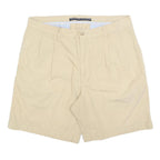 NAUTICA Mens Shorts Beige Casual Plain L W36 Cotton Blend Summer Wear