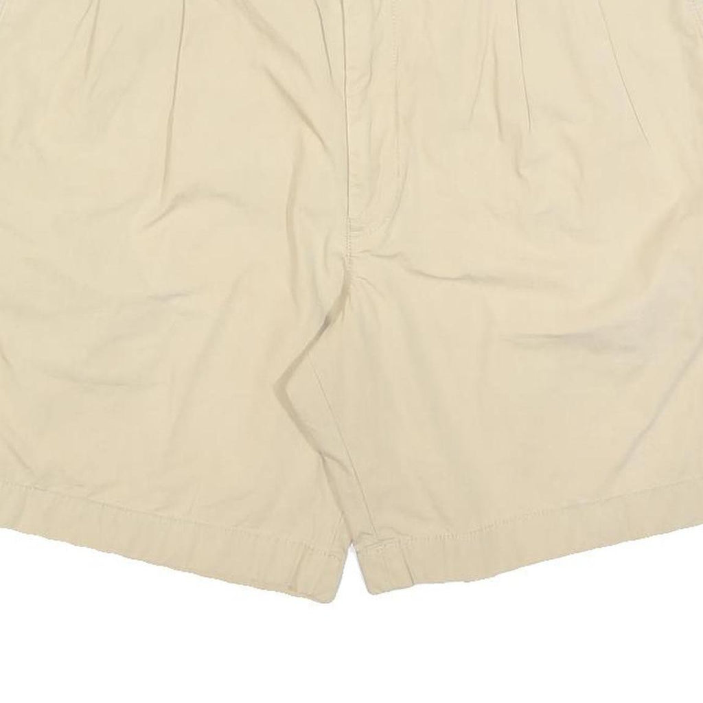 NAUTICA Mens Shorts Beige Casual Plain L W36 Cotton Blend Summer Wear