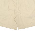 NAUTICA Mens Shorts Beige Casual Plain L W36 Cotton Blend Summer Wear