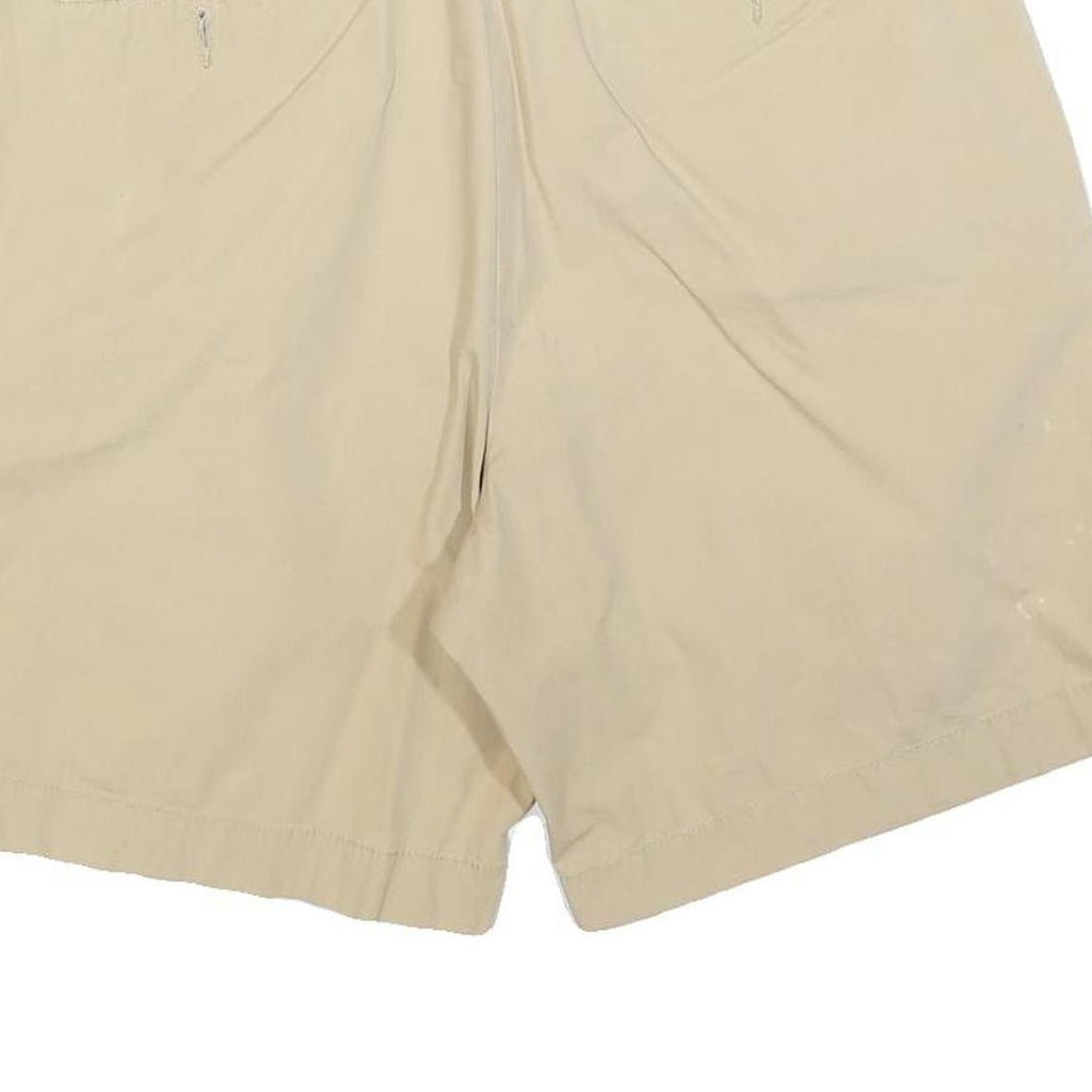 NAUTICA Mens Shorts Beige Casual Plain L W36 Cotton Blend Summer Wear