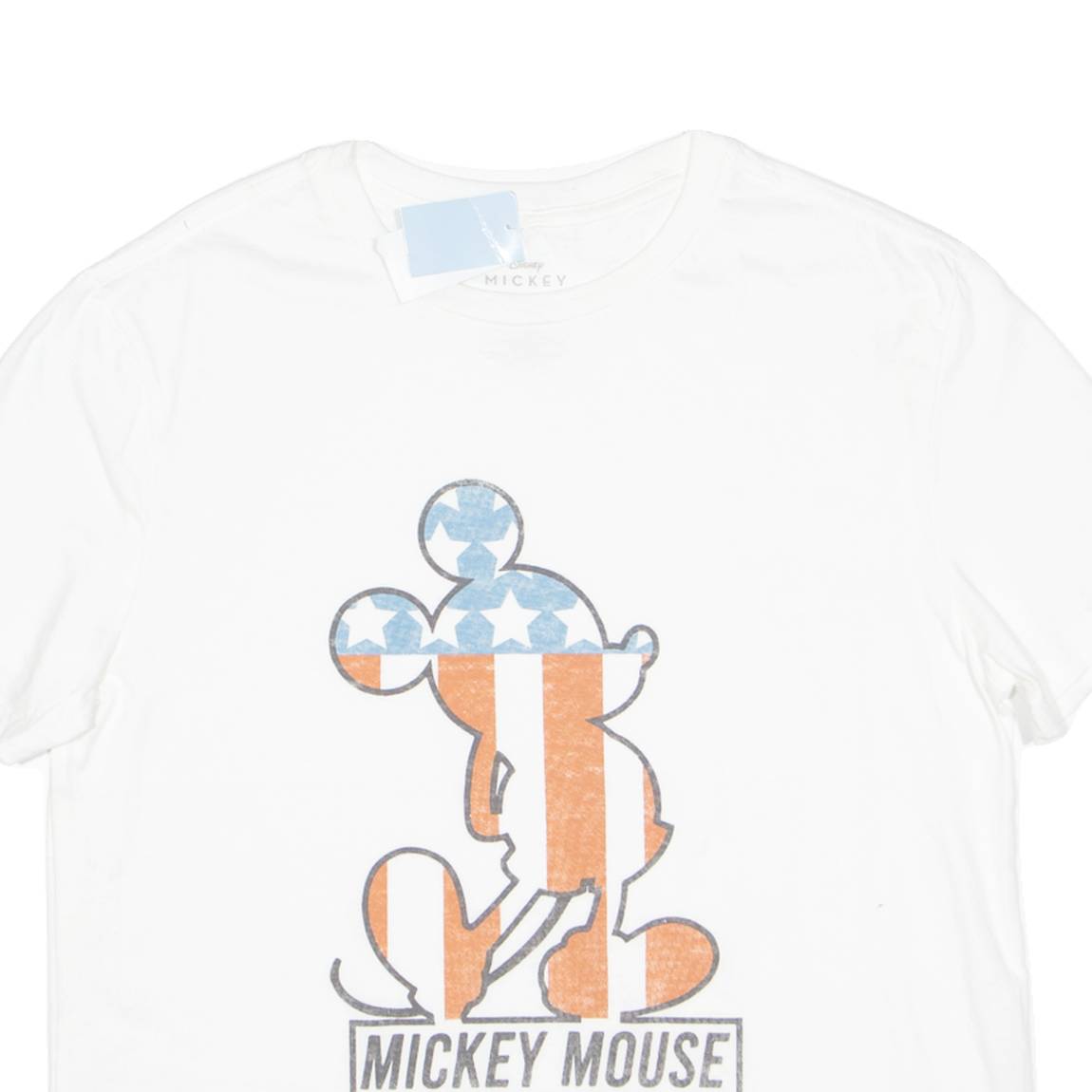 DISNEY Mickey Mouse Womens T-Shirt White USA M