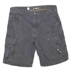 CARHARTT Mens Grey Cargo Shorts L W38 Relaxed Fit Durable Workwear