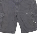 CARHARTT Mens Grey Cargo Shorts L W38 Relaxed Fit Durable Workwear