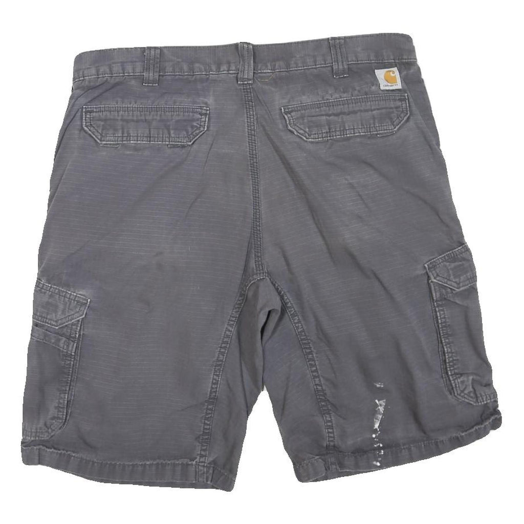 CARHARTT Mens Grey Cargo Shorts L W38 Relaxed Fit Durable Workwear