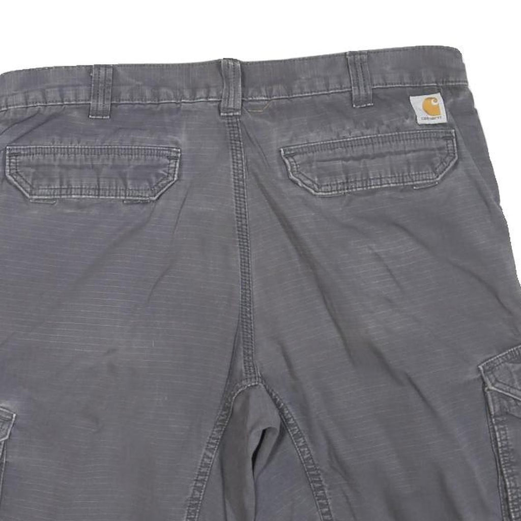 CARHARTT Mens Grey Cargo Shorts L W38 Relaxed Fit Durable Workwear