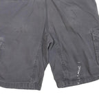 CARHARTT Mens Grey Cargo Shorts L W38 Relaxed Fit Durable Workwear