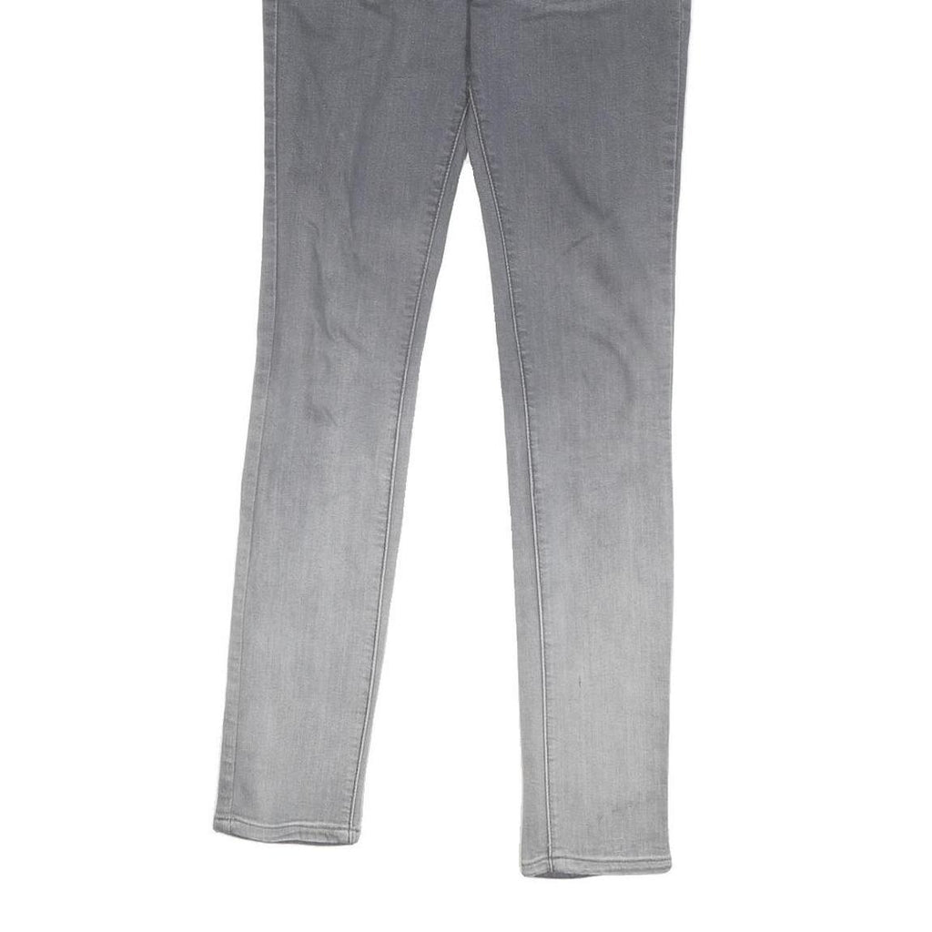 ALL SAINTS Womens Jeans Grey Ombre Regular Skinny Denim W28 L30 Stylish Zip