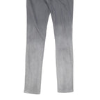 ALL SAINTS Womens Jeans Grey Ombre Regular Skinny Denim W28 L30 Stylish Zip
