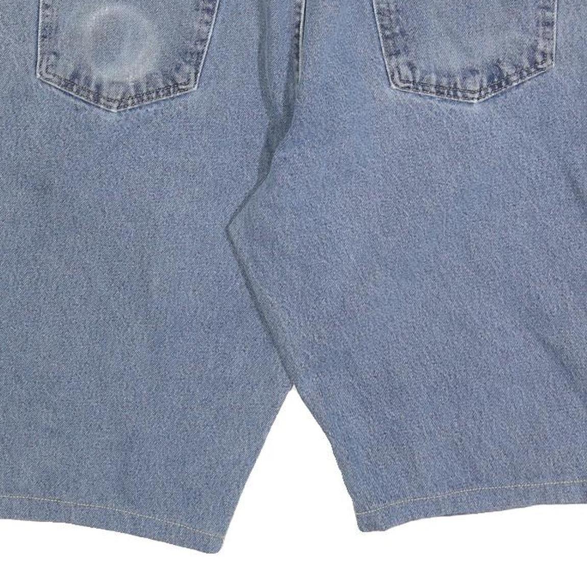 WRANGLER Mens Denim Blue Casual Shorts L W36 Comfortable Cotton Blend