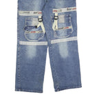 MAGENO Mens Jeans Blue Relaxed Straight Denim Medium W30 L27 Workwear Casual