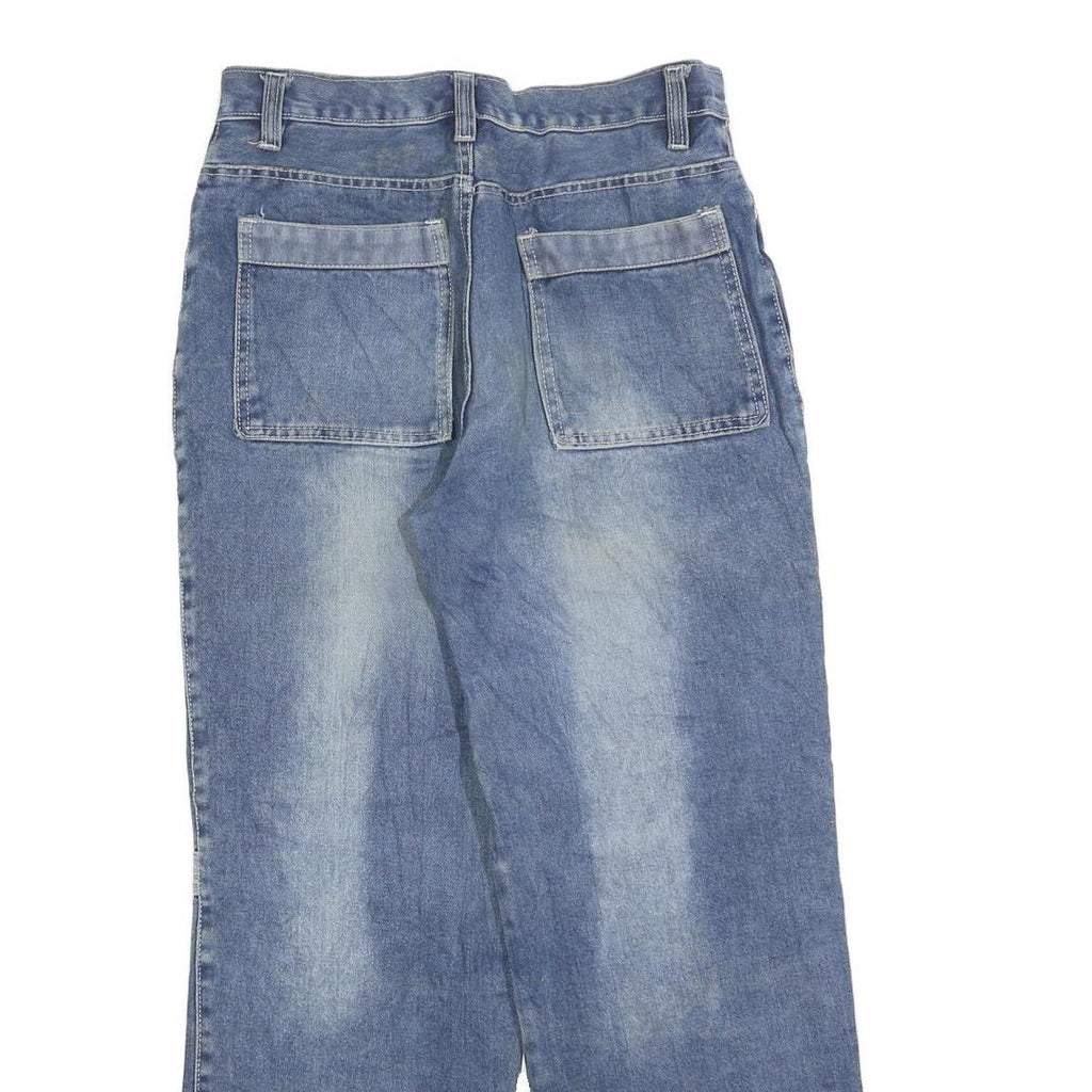 MAGENO Mens Jeans Blue Relaxed Straight Denim Medium W30 L27 Workwear Casual