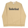 TIMBERLAND Mens Beige Crew Neck M Logo Printed Cotton Blend Sweatshirt