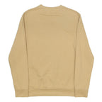 TIMBERLAND Mens Beige Crew Neck M Logo Printed Cotton Blend Sweatshirt