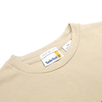 TIMBERLAND Mens Beige Crew Neck M Logo Printed Cotton Blend Sweatshirt