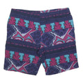 PLAYCREW OCEAN Mens Shorts Blue & Purple Geometric XL W42 Casual Summer