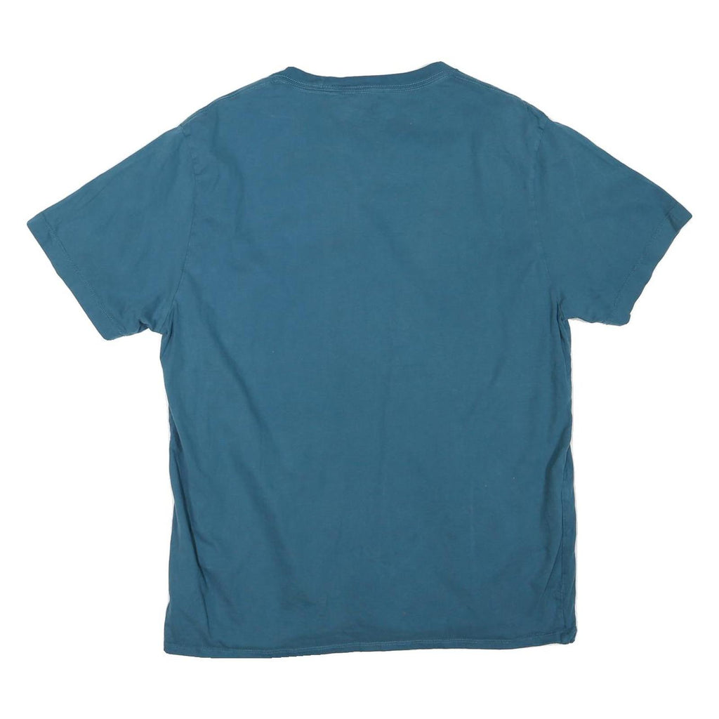 TRUE RELIGION Mens Blue Graphic T-Shirt XL Short Sleeve Crew Neck Cotton Blend