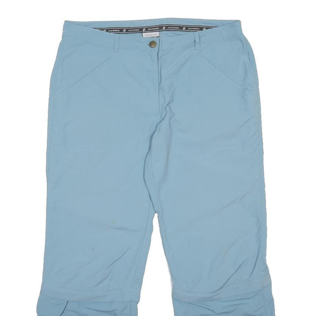 JACK WOLFSKIN Womens Polyamide Blue Regular Straight Trousers W33 L27 Outdoor