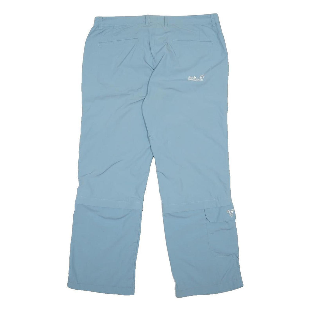 JACK WOLFSKIN Womens Polyamide Blue Regular Straight Trousers W33 L27 Outdoor
