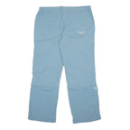 JACK WOLFSKIN Womens Polyamide Blue Regular Straight Trousers W33 L27 Outdoor
