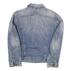 LEE Womens Blue Denim Jacket M Cotton Blend Classic Button Closure