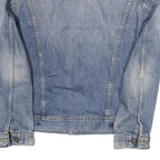 LEE Womens Blue Denim Jacket M Cotton Blend Classic Button Closure