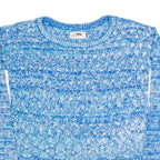 HOLLISTER Womens Jumper Blue Open Knit S