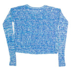 HOLLISTER Womens Jumper Blue Open Knit S