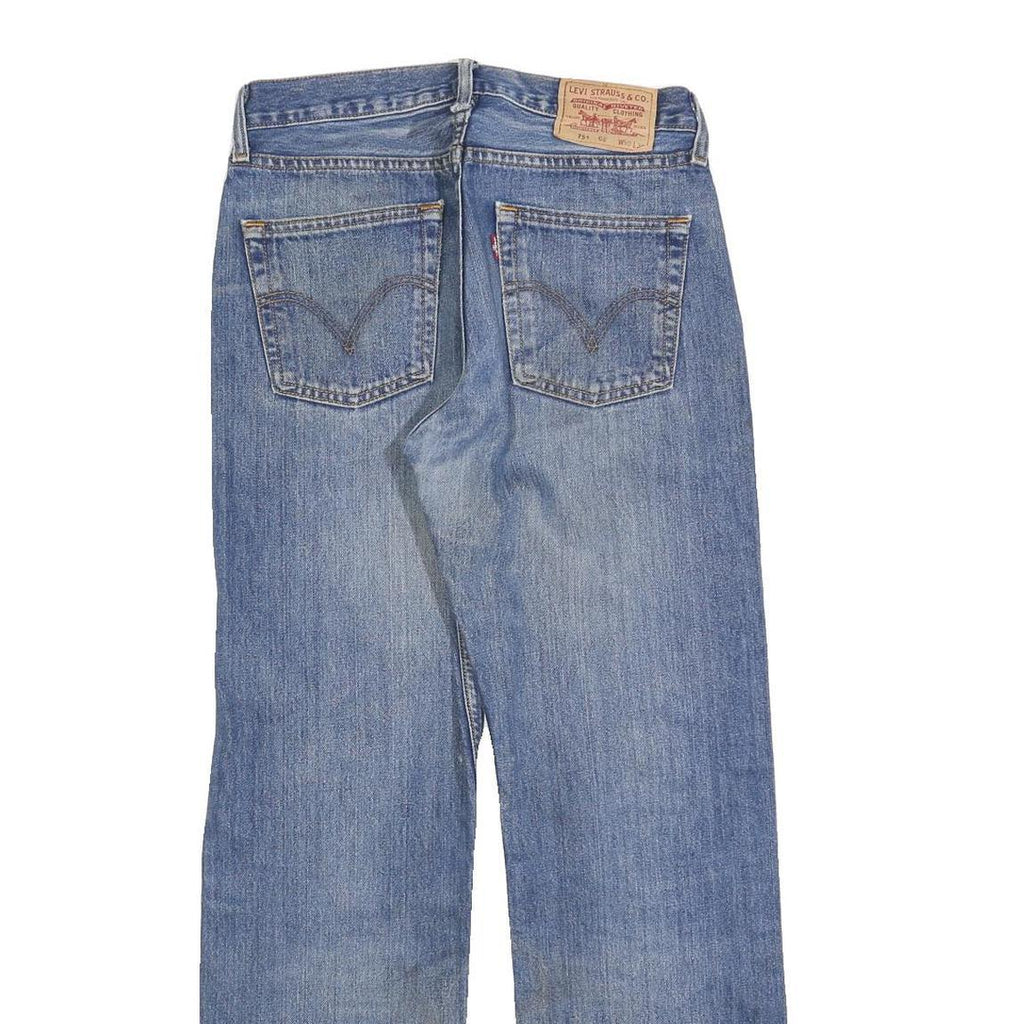 LEVI'S 751 02 Mens Jeans Blue Regular Straight Denim Medium W30 L30 Classic Fit