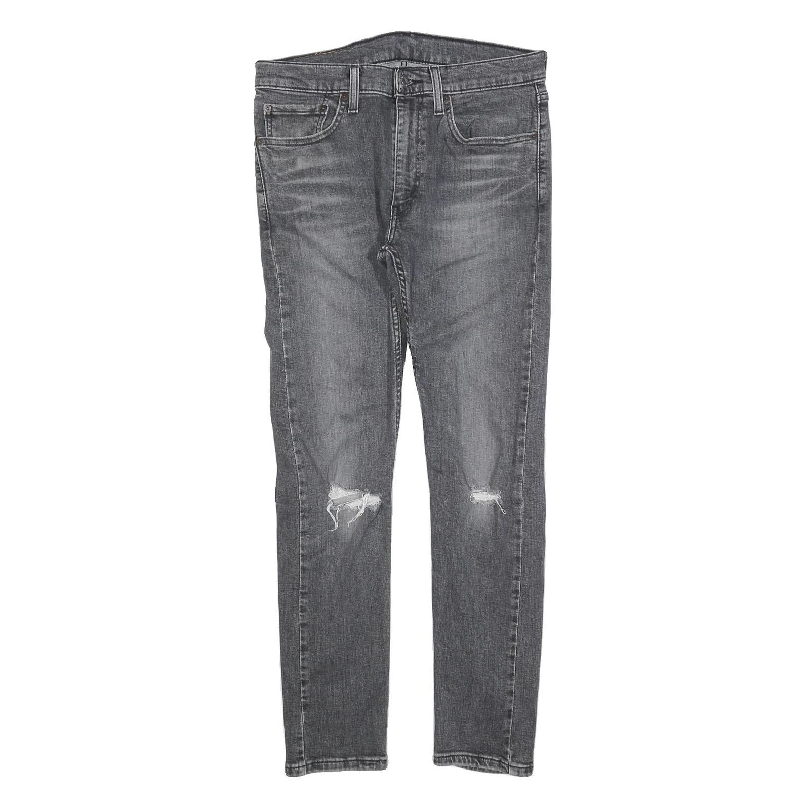 LEVI'S 519 Mens Jeans Slim Skinny Denim Medium W32 L30 Distressed Cotton Blend