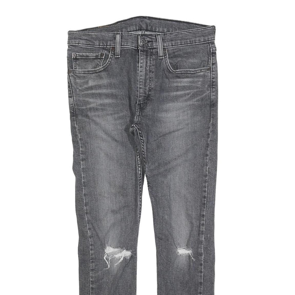 LEVI'S 519 Mens Jeans Slim Skinny Denim Medium W32 L30 Distressed Cotton Blend