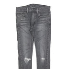 LEVI'S 519 Mens Jeans Slim Skinny Denim Medium W32 L30 Distressed Cotton Blend