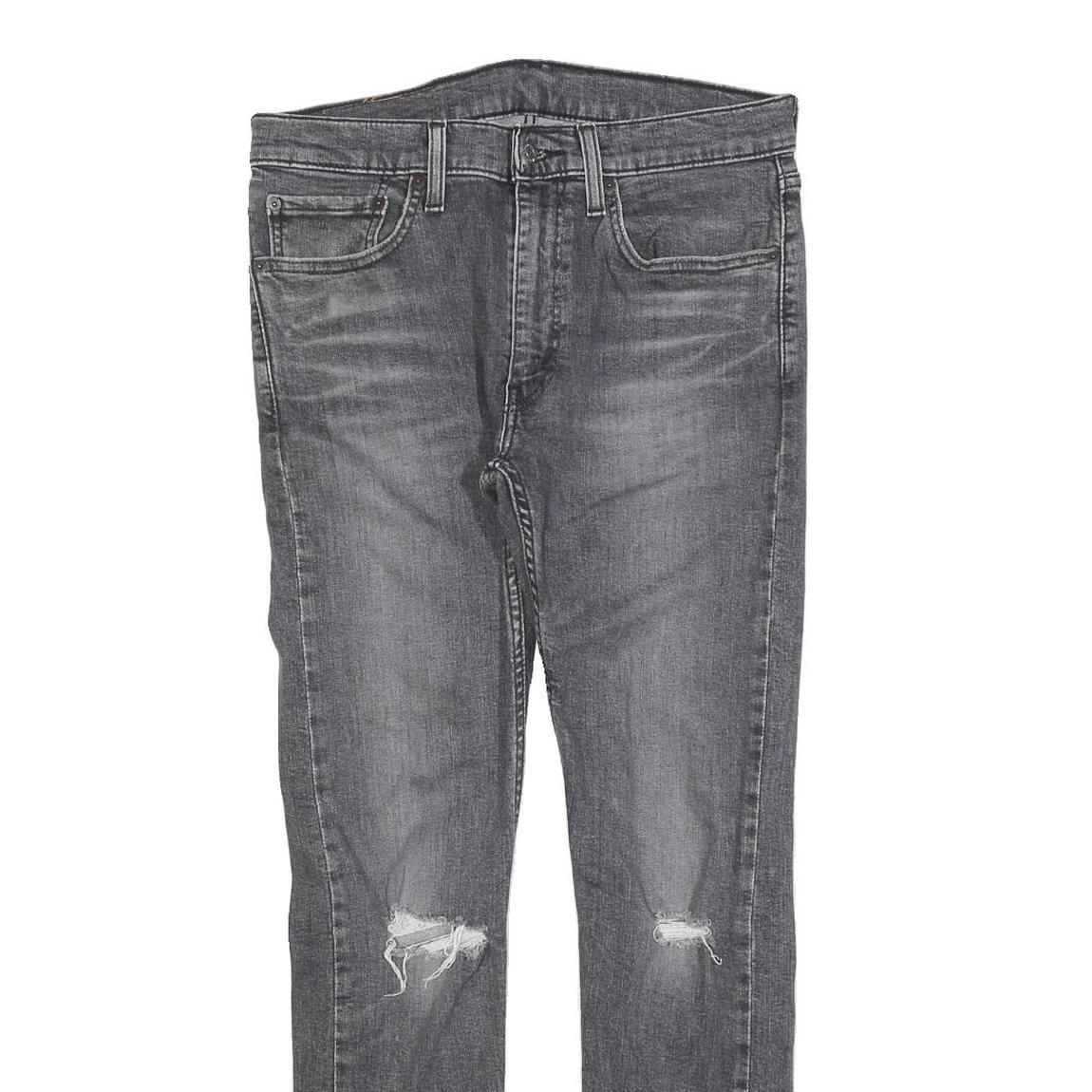 LEVI'S 519 Mens Jeans Slim Skinny Denim Medium W32 L30 Distressed Cotton Blend