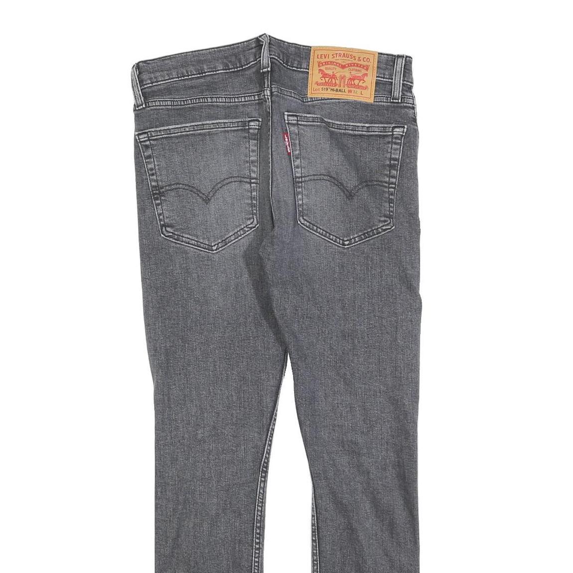 LEVI'S 519 Mens Jeans Slim Skinny Denim Medium W32 L30 Distressed Cotton Blend