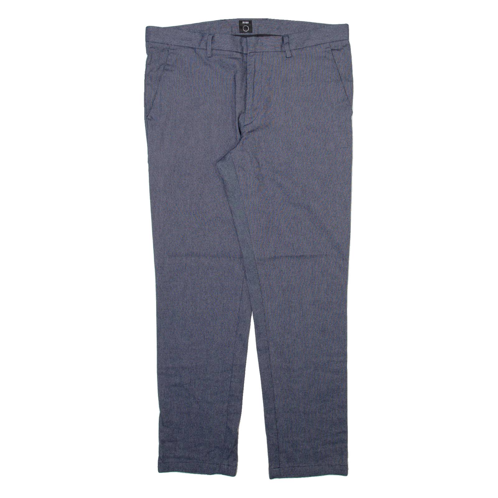 BOSS Womens Trousers Grey Regular Tapered W35 L29