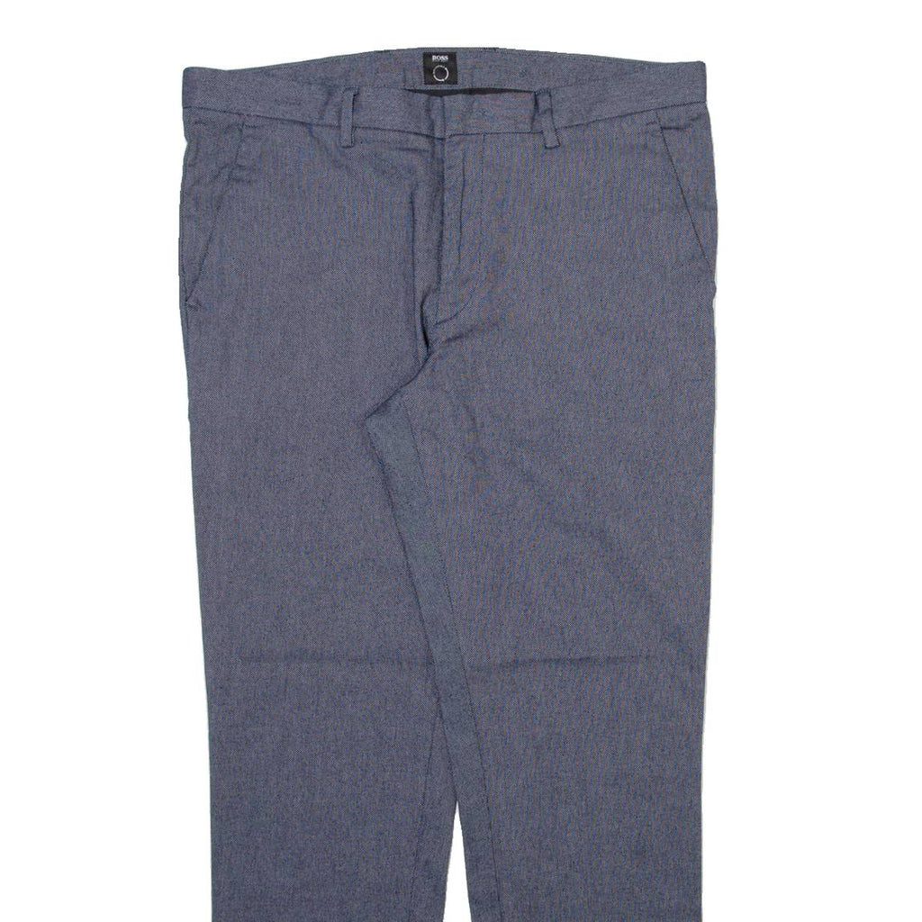 BOSS Womens Trousers Grey Regular Tapered W35 L29