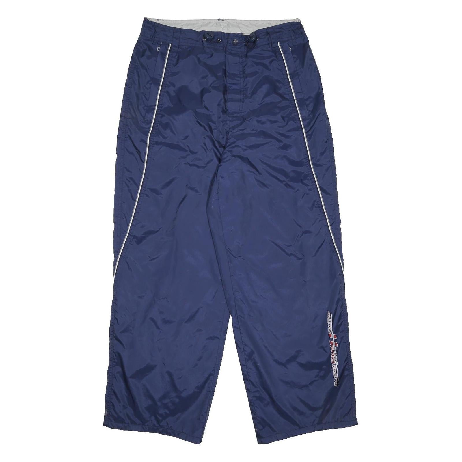 TOMMY HILFIGER Girls Joggers Blue XL W30 Lightweight Nylon Track Pants