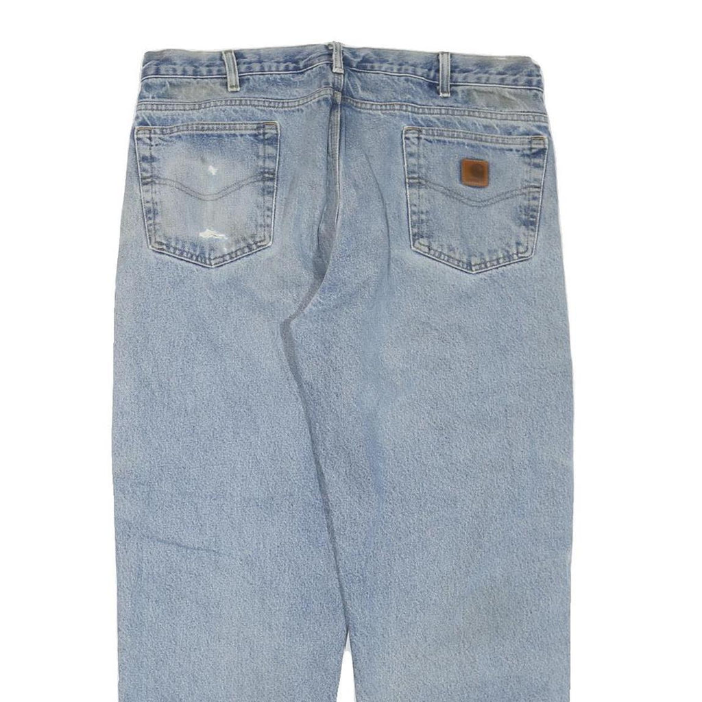 CARHARTT Mens Regular Fit Light Blue Denim Jeans W38 L30 Classic Cotton Blend