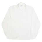 Womens Shirt White Collared Long Sleeve L