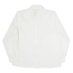 Womens Shirt White Collared Long Sleeve L