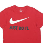 NIKE Mens Red Just Do It Graphic T-Shirt M Short Sleeve Crew Neck Sportswear