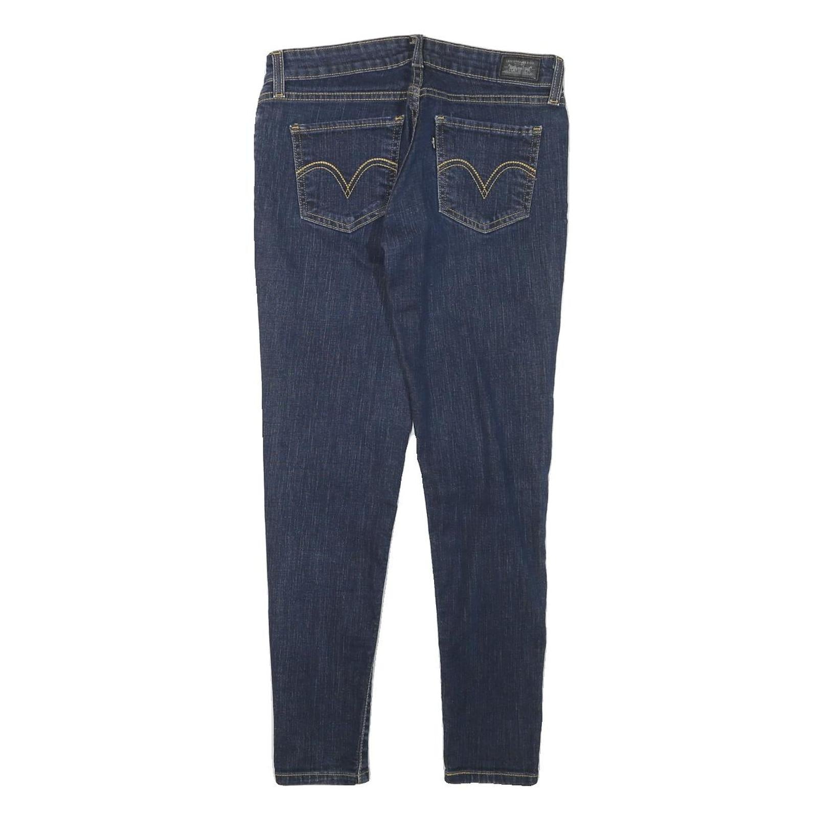 LEVI'S Womens Slim Blue Denim Cotton Blend Slim Skinny Jeans W28 L27