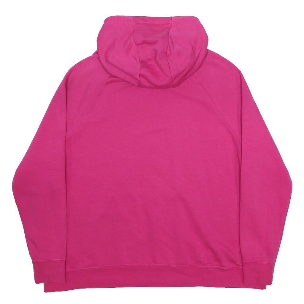 NIKE Womens Pink Pullover Hoodie XL Cotton Blend Hooded Sweatshirt