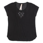 MARC CAIN Womens Top Black Silk M
