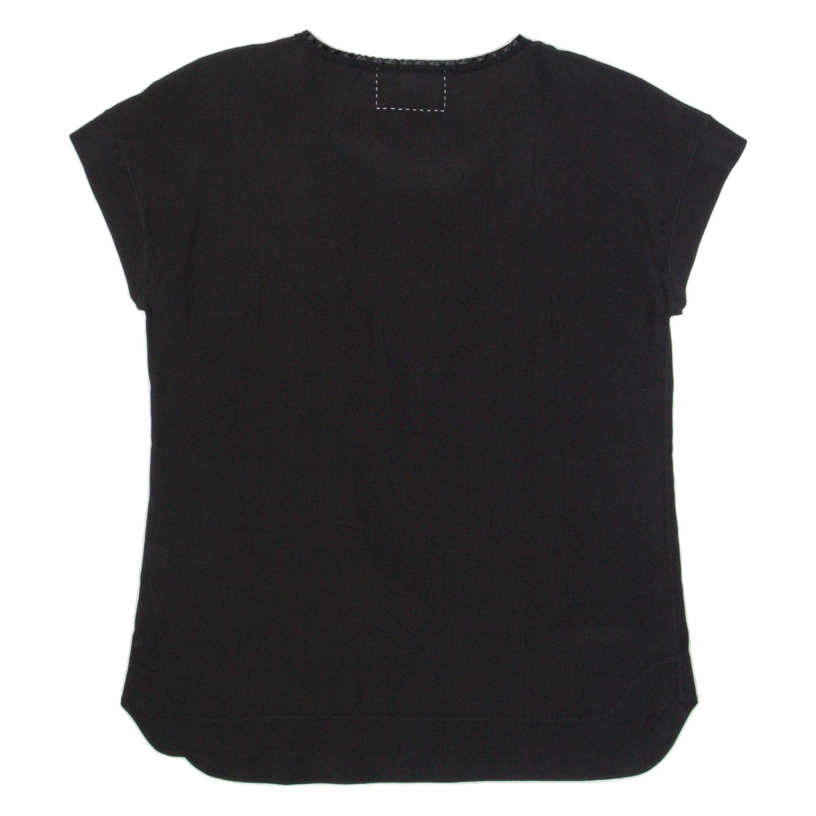 MARC CAIN Womens Top Black Silk M