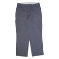 DICKIES Cargo Workwear Mens Trousers Grey Regular Straight W36 L32